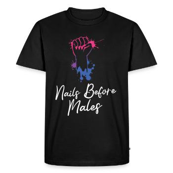Nail Tech Nail Technician Manicurist Nails Artist - Men's Premium Organic T-Shirt - black - Front - Nico (187cm)