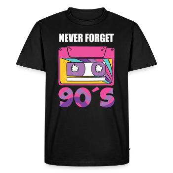 Cassette Type Vintage Cassette Retro Cassette Love - T-shirt Premium bio Homme - noir - Devant - Nico (187cm)