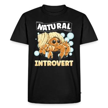 Hermit Crab Crabbing Crab Whisperer Crab Hunting - Men's Premium Organic T-Shirt - black - Front - Nico (187cm)