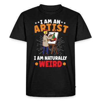Artist Painting Painter Art Color Art Teacher - Men's Premium Organic T-Shirt - black - Front - Nico (187cm)
