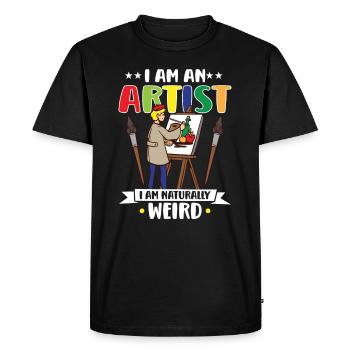Artist Painting Painter Art Color Art Teacher - Men's Premium Organic T-Shirt - black - Front - Nico (187cm)