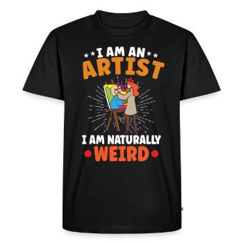 Artist Painting Painter Art Color Art Teacher - Men's Premium Organic T-Shirt - black - Front - Nico (187cm)