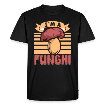 Morels Mushroom Picker Mushroom Farmer Mushroom - T-shirt Premium bio Homme - noir - Devant - Nico (187cm)