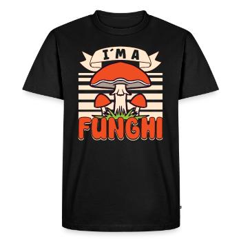 Morels Mushroom Picker Mushroom Farmer Mushroom - T-shirt Premium bio Homme - noir - Devant - Nico (187cm)