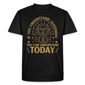 Historien de l’histoire Passionné d’histoire - T-shirt Premium bio Homme - noir - Devant - Nico (187cm)