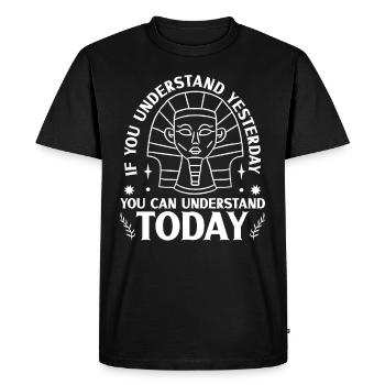 Historien de l’histoire Passionné d’histoire - T-shirt Premium bio Homme - noir - Devant - Nico (187cm)