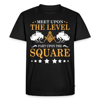 Conspiracy theories Conspiracy theorists - Men's Premium Organic T-Shirt - black - Front - Nico (187cm)