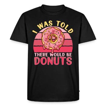 Donut Doughnut Baking Cake Baker - T-shirt Premium bio Homme - noir - Devant - Nico (187cm)