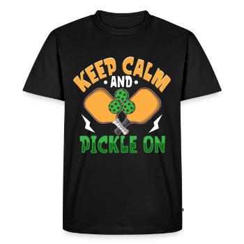 Joueur de pickleball Pickleball Paddle Pickleball - T-shirt Premium bio Homme - noir - Devant - Nico (187cm)