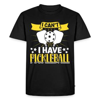 Pickleball Player Pickleball Paddle Pickleball - Men's Premium Organic T-Shirt - black - Front - Nico (187cm)