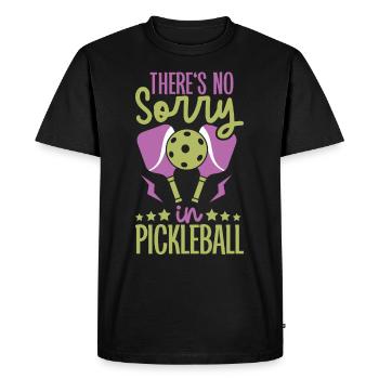 Pickleball Player Pickleball Paddle Pickleball - Men's Premium Organic T-Shirt - black - Front - Nico (187cm)