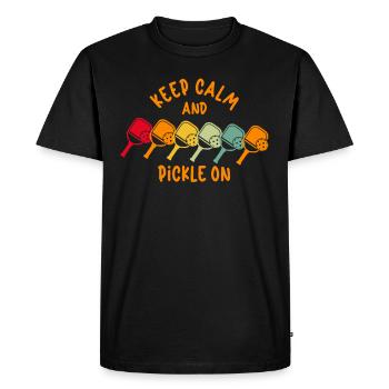 Joueur de pickleball Pickleball Paddle Pickleball - T-shirt Premium bio Homme - noir - Devant - Nico (187cm)