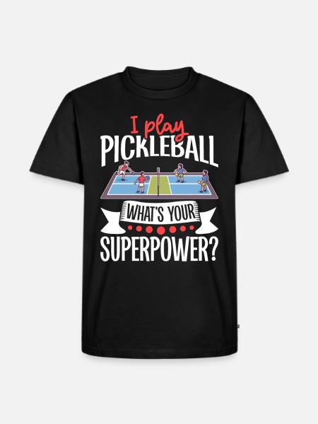 Pickleball Player Pickleball Paddle Pickleball - Men's Premium Organic T-Shirt - black