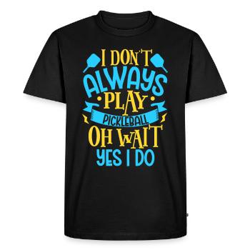 Joueur de pickleball Pickleball Paddle Pickleball - T-shirt Premium bio Homme - noir - Devant - Nico (187cm)