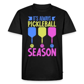 Joueur de pickleball Pickleball Paddle Pickleball - T-shirt Premium bio Homme - noir - Devant - Nico (187cm)
