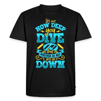 Scuba Diver Scuba Diving Idée cadeau - T-shirt Premium bio Homme - noir - Devant - Nico (187cm)