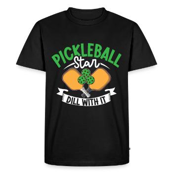 Joueur de pickleball Pickleball Paddle Pickleball - T-shirt Premium bio Homme - noir - Devant - Nico (187cm)