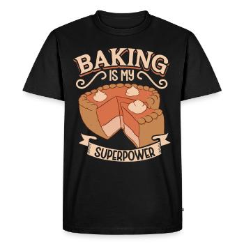 Baker Cuisson Cupcake Pain Cookies Cuisine Cuisine - T-shirt Premium bio Homme - noir - Devant - Nico (187cm)