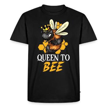 Honey beekeeping Beekeepers Honey bee apiary - Men's Premium Organic T-Shirt - black - Front - Nico (187cm)