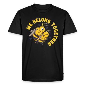 Honey beekeeping Beekeepers Honey bee apiary - Men's Premium Organic T-Shirt - black - Front - Nico (187cm)