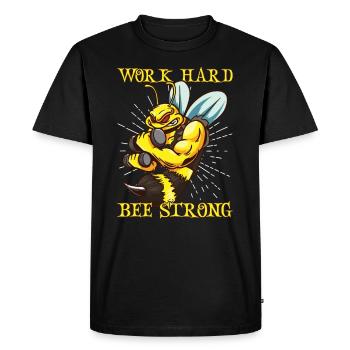 Honey beekeeping Beekeepers Honey bee apiary - Men's Premium Organic T-Shirt - black - Front - Nico (187cm)