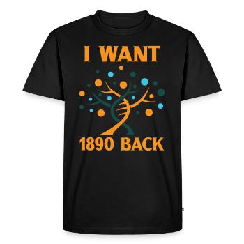 Arbre généalogique Historiens de la famille Généalogie Généalogiste - T-shirt Premium bio Homme - noir - Devant - Nico (187cm)