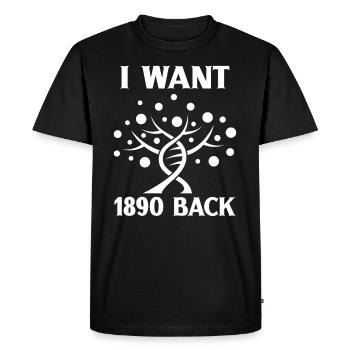 Arbre généalogique Histoire de la famille Généalogie Généalogie - T-shirt Premium bio Homme - noir - Devant - Nico (187cm)