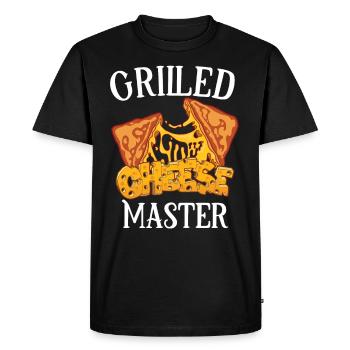 Cheese Cheesesteak Rolls Philly Cheesesteak - T-shirt Premium bio Homme - noir - Devant - Nico (187cm)