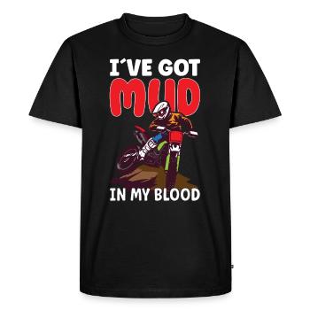 Dirt Bike Dirt Bike Riding Motocross Dirt Biking - T-shirt Premium bio Homme - noir - Devant - Nico (187cm)