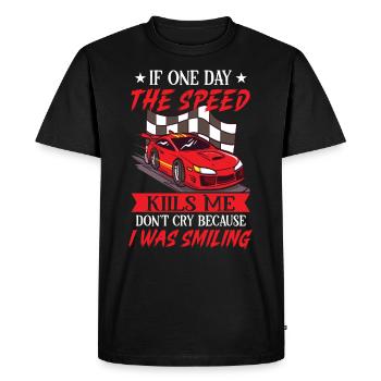 Race Car Dirt Track Racing Funny Racer Race Car - T-shirt Premium bio Homme - noir - Devant - Nico (187cm)