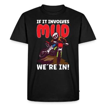 Dirt Bike Dirt Bike Riding Motocross Dirt Biking - T-shirt Premium bio Homme - noir - Devant - Nico (187cm)