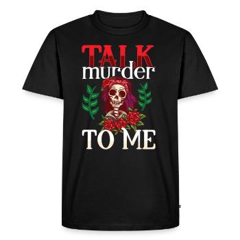 True Crime Murder Spy Crime Intérêt Idée cadeau - T-shirt Premium bio Homme - noir - Devant - Nico (187cm)