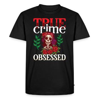 True Crime Murder Spy Crime Intérêt Idée cadeau - T-shirt Premium bio Homme - noir - Devant - Nico (187cm)