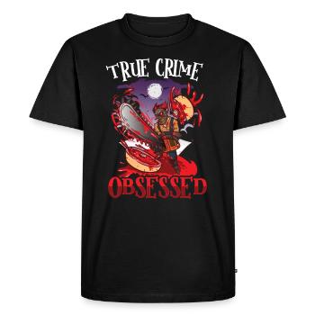 True Crime Murder Spy Crime Intérêt Idée cadeau - T-shirt Premium bio Homme - noir - Devant - Nico (187cm)