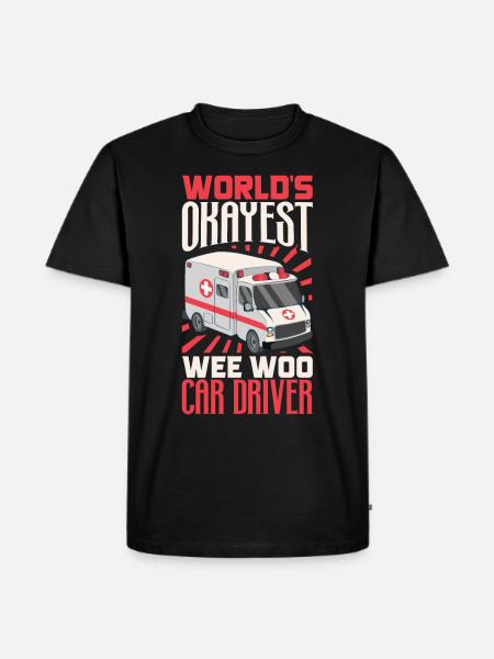 Paramedic First Responder Ambulance Driver - Men's Premium Organic T-Shirt - black