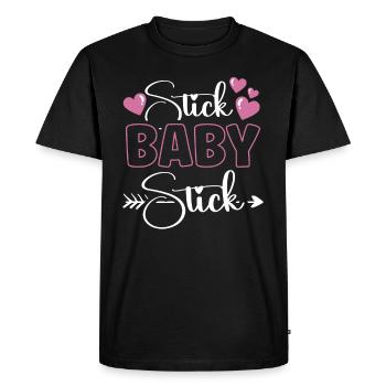 Date of embryo transfer IVF in vitro fertilization - Men's Premium Organic T-Shirt - black - Front - Nico (187cm)