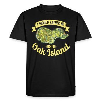 Oak Island / Chasse au trésor Oak Island Mystery - T-shirt Premium bio Homme - noir - Devant - Nico (187cm)