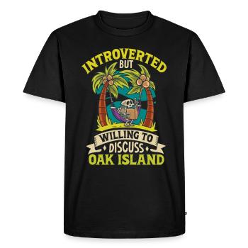 Oak Island / Chasse au trésor Oak Island Mystery - T-shirt Premium bio Homme - noir - Devant - Nico (187cm)