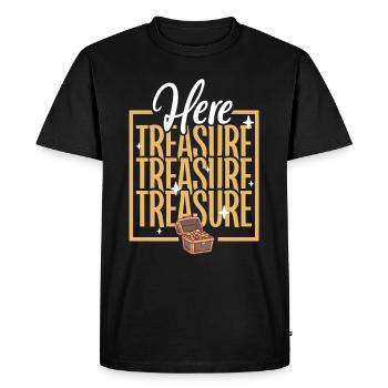 Oak Island / Chasse au trésor Oak Island Mystery - T-shirt Premium bio Homme - noir - Devant - Nico (187cm)