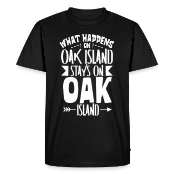 Oak Island / Chasse au trésor Oak Island Mystery - T-shirt Premium bio Homme - noir - Devant - Nico (187cm)