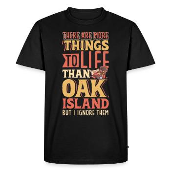 Oak Island / Chasse au trésor Oak Island Mystery - T-shirt Premium bio Homme - noir - Devant - Nico (187cm)