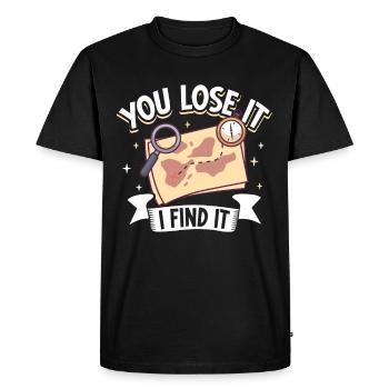 Oak Island / Chasse au trésor Oak Island Mystery - T-shirt Premium bio Homme - noir - Devant - Nico (187cm)