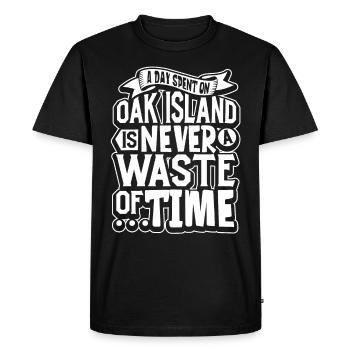 Oak Island / Chasse au trésor Oak Island Mystery - T-shirt Premium bio Homme - noir - Devant - Nico (187cm)