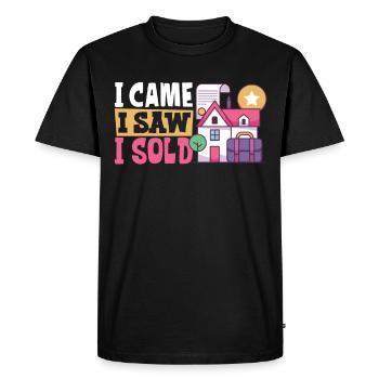 Real Estate Agent Realtor Home Closing Investor - Men's Premium Organic T-Shirt - black - Front - Nico (187cm)