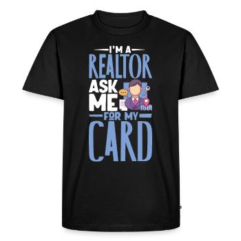 Real Estate Agent Realtor Home Closing Investor - Men's Premium Organic T-Shirt - black - Front - Nico (187cm)