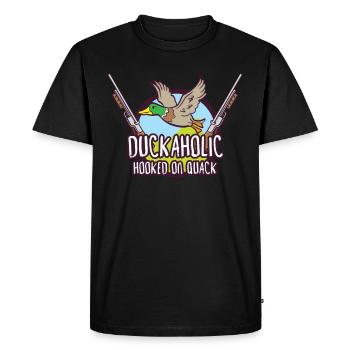 Duck Hunt Duck Hunter Bird Hunting Duck Hunting - Men's Premium Organic T-Shirt - black - Front - Nico (187cm)