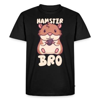 Hamster Fan Hamster Lover Hamsters - Men's Premium Organic T-Shirt - black - Front - Nico (187cm)
