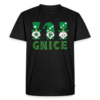 Gnomes de jardin Gnome Amant Drôle de Gnome Jardinage - T-shirt Premium bio Homme - noir - Devant - Nico (187cm)