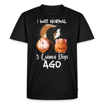 Amateur de cochon d’Inde pomme de terre poilue - T-shirt Premium bio Homme - noir - Devant - Nico (187cm)
