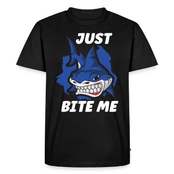 Shark Ocean Predator Scuba Diver Plongée sous-marine - T-shirt Premium bio Homme - noir - Devant - Nico (187cm)